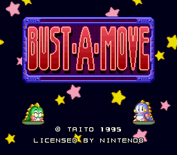 Bust-A-Move (USA) Title Screen